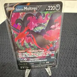 Pokemon Ultra Rare V GX Lot Full Art Holo Cards Zacian V Galarian Moltres NM - Image 2