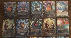 DRAGON BALL Fusion World Dual Evolution FB09 Lot Of 20 SR Super Rare Foil Cards - Image 3