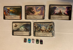 PLANECHASE-MTG-ALL 50 Cards & 5 Planar Dice Set!-March of the Machines-Commander - Image 1