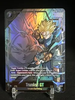 Trunks : GT FB09-110 Alternate Art Dual Evolution Dragon Ball Card English - Image 1
