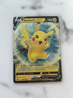 Pikachu V SWSH198 Holo Black Star Promo Card(Pokemon TCG Vivid Voltage) - Image 2