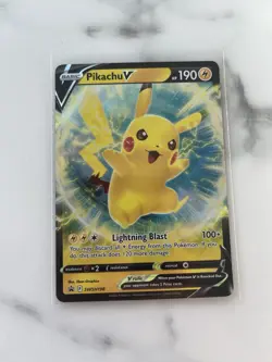 Pikachu V SWSH198 Holo Black Star Promo Card(Pokemon TCG Vivid Voltage) - Image 3