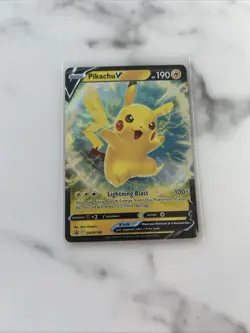 Pikachu V SWSH198 Holo Black Star Promo Card(Pokemon TCG Vivid Voltage) - Image 4