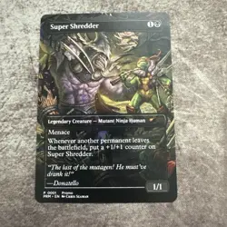 Super Shredder - Custom Art MTG Magic The Gathering Playtest Card - Image 1