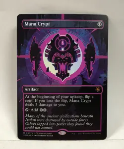 Mana Crypt 0017d Purple Foil Borderless X1 NM LCI Special Guest Mythic Rare MTG - Image 1