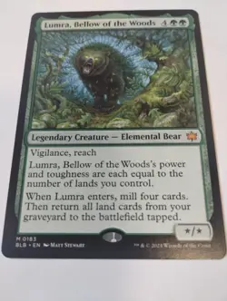 MTG Magic the Gathering Lumra, Bellow of the Woods (183/454) Bloomburrow NM - Image 1