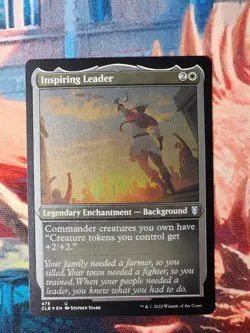 Inspiring Leader Foil Etched Commander Legends: Battle for Baldur's Gate MTG CLB - Image 1