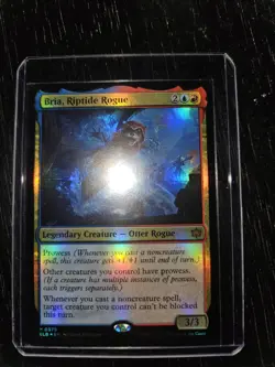 Magic: The Gathering Bria, Riptide Rogue Foil Rare Red Blue Bloomburrow 379 - Image 2