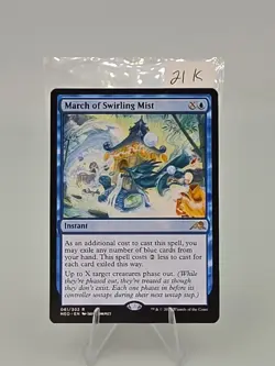 March of Swirling Mist NEO #61 NM Regular English Mtg Instant Blue - Image 2