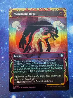 Monstrous Rage Foil U Secrets of Strixhaven: Mystical Archive 45 NM - Image 1