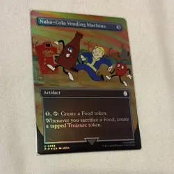 Nuka-Cola Vending Machine 358 MTG Fallout Borderless Foil Uncommon Artifact - Image 1