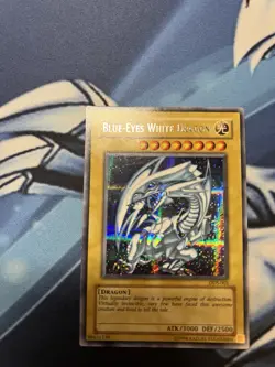 YuGiOh 2002 DDS-001 Blue-Eyes White Dragon Secret Rare English - Image 2