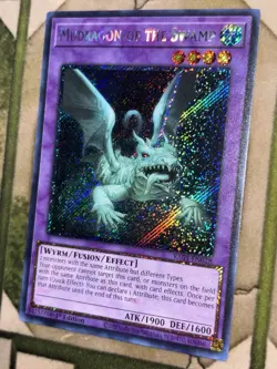 YuGiOh MUDRAGON OF THE SWAMP Platinum Secret Rare RA01-EN028 - Image 1