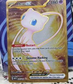 Pokemon Tcg -Mew ex - ( Metal Card) 205/165 Sv: Scarlet & Violet 151 - Image 1