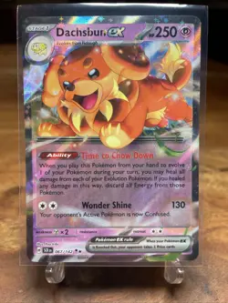 Pokemon Dachsbun EX 067/142 Stellar Crown DOUBLE RARE HOLO NM-MINT - Image 1