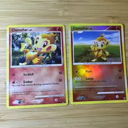 Pokemon Tcg Chimchar [Stamped] #56 Pokemon Majestic Dawn + Pop 6 Holo 14/17 - Image 1