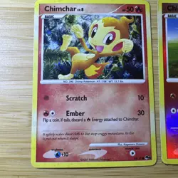 Pokemon Tcg Chimchar [Stamped] #56 Pokemon Majestic Dawn + Pop 6 Holo 14/17 - Image 2