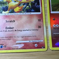 Pokemon Tcg Chimchar [Stamped] #56 Pokemon Majestic Dawn + Pop 6 Holo 14/17 - Image 5