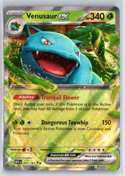 VENUSAUR EX 003 151 POKEMON NM - Image 1