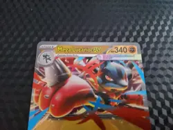 Mega Lucario ex Double Rare Holo Mega Evolution 077/132 MEG Pokemon TCG In Hand - Image 2