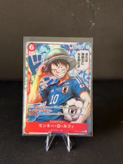 One Piece Custom Card Luffy x Samurai Jap Holo - Image 1