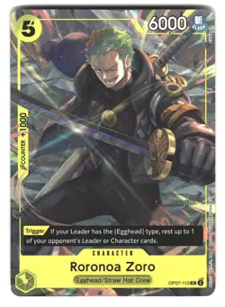 Roronoa Zoro (Illustration Box Vol.3) OP07-113 Promo One Piece Foil NM - Image 1