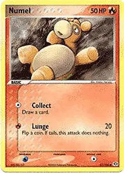 Pokemon EX Emerald 57/106 Card - Numel - Image 1