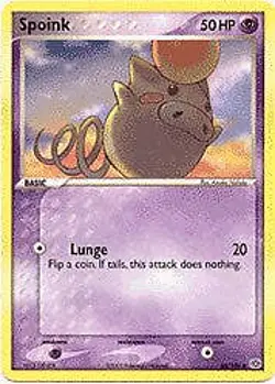 Pokemon EX Emerald 66/106 Card - Spoink - Image 1