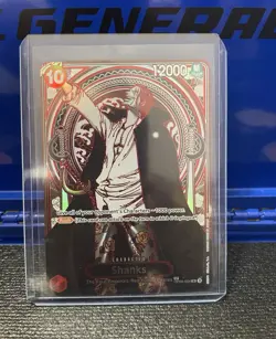 Bandai One Piece Card Game Shanks SP Foil Alt Art OP09-004 - Image 1