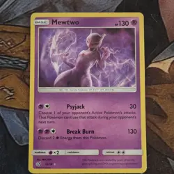 Pokemon Mewtwo Promo Holo Rare 12/18 Detective Pikachu Basic 130 HP EN Card - Image 1