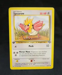 Spearow 62/64 1st Edition Jungle Vintage WOTC Pokemon Card NM - Image 1