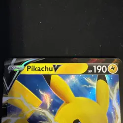 Pokemon Sword & Shield Black Star Promo Holo Card Pikachu V SWSH061 - Image 2