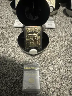 VTG 1999 Burger King Nintendo Pokemon Ball 23K Gold Plated Trading Card Full Set - Image 3