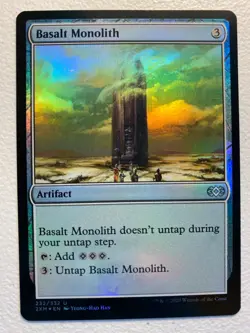 MTG 1x FOIL Basalt Monolith # 232 Double Masters Magic the Gathering Card x1 NM - Image 1