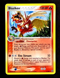 2006 Pokemon BLAZIKEN Ex Power Keepers Set COSMOS HOLO Foil Rare Card 5/108 NM - Image 1