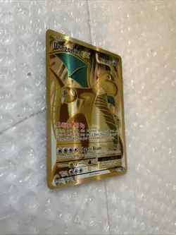 Dragonite EX Full Art Golden Holo Card 106/108 Evolutions XY - Image 2