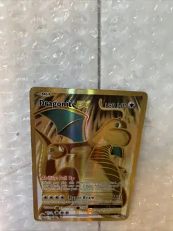 Dragonite EX Full Art Golden Holo Card 106/108 Evolutions XY - Image 4