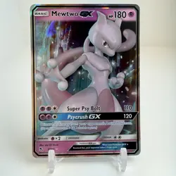 Mewtwo GX 31/68 Hidden Fates Ultra Rare Holo Pokemon Card NM - Image 1