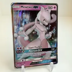 Mewtwo GX 31/68 Hidden Fates Ultra Rare Holo Pokemon Card NM - Image 2