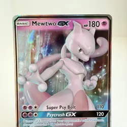 Mewtwo GX 31/68 Hidden Fates Ultra Rare Holo Pokemon Card NM - Image 3