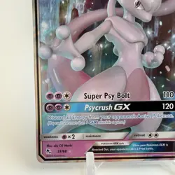 Mewtwo GX 31/68 Hidden Fates Ultra Rare Holo Pokemon Card NM - Image 5
