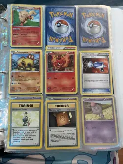 Pokemon TCG Furious Fists Mixed Card Lot Binder Pages English Holo/Regular, EVOS - Image 4