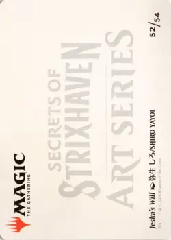 Jeska's Will Art Card 52 ASSOS Art Series: Secrets of Strixhaven NM - Image 2