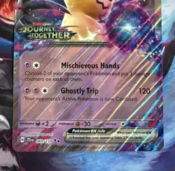 Mimikyu ex (Journey Together Stamped) Pokemon Jumbo Oversized Card w/Sleeve-NM - Image 3