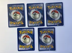 5 Pokemon Cards Holo Hitmonchan Ninetales Magneton Clefairy Poliwrath - Image 2