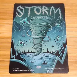 Storm Counter Helper Card - 2422, Foil, Secret Lair Goblin Storm, Magic MTG NM - Image 1