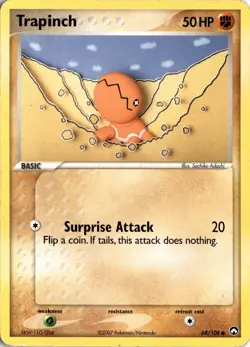 Trapinch 68/108 Power Keepers Pokemon Card TCG - Image 1