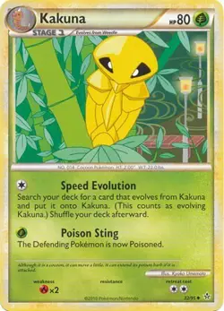 Pokemon Card HS Unleashed Card Kakuna 32/95 - Image 1