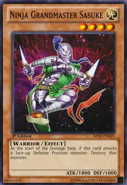 Yugioh! LP Ninja Grandmaster Sasuke - BP02-EN029 - Common - 1st Edition Lightly - Image 1