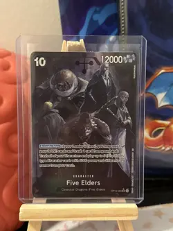 FIVE ELDERS 2025 ONE PIECE CARD GAME SUPER RARE ALT ART OP13-082 Q1739 - Image 1